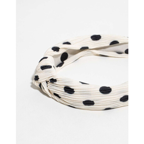 Vincha Con Lunares Combinacion Bicolor