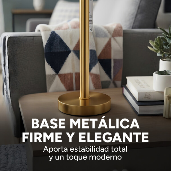 Lampara De Escritorio Mesa Portátil 220V Con Puerto Usb Color Dorado