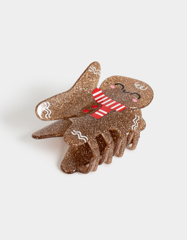 Broche Navidad Broche Galleta Navideña - Marron Beige