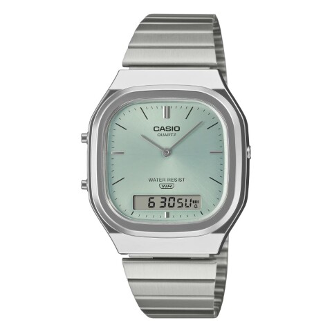 Reloj Casio Retro AQ240E-2ADF Unisex con correa de acero Reloj Casio Retro Aq240e-2adf Unisex Con Correa De Acero