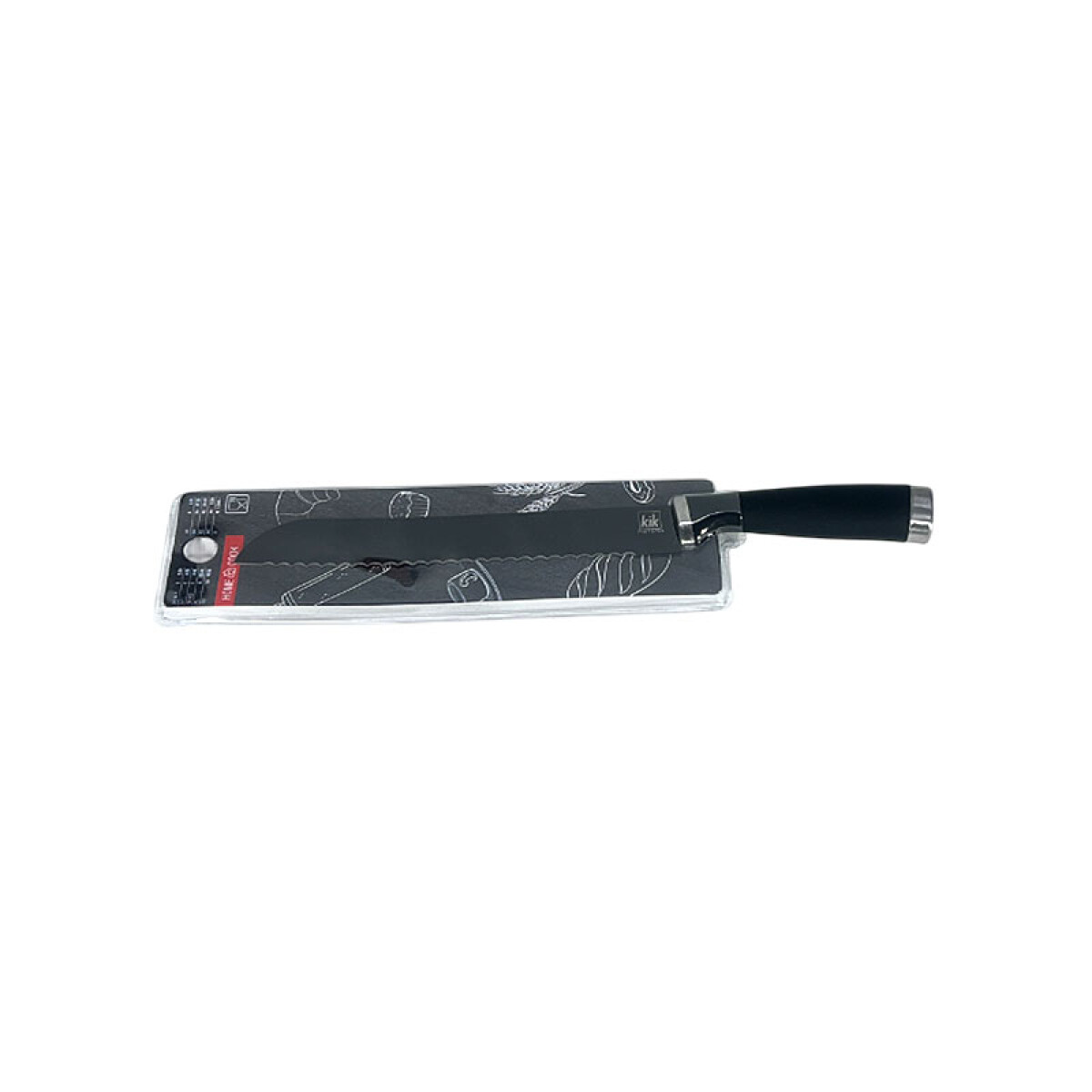 Cuchillo para torta o cortar pan c/ mango silicona - Cuchillo Para Torta O Cortar Pan C/ Mango Silicona 