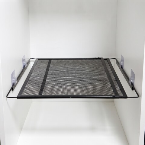 Estante extensible con 4 enganches adhesivos 37/66x35x3cm