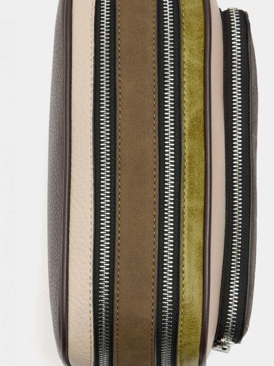 Bolso Bandolera Patchwork marron
