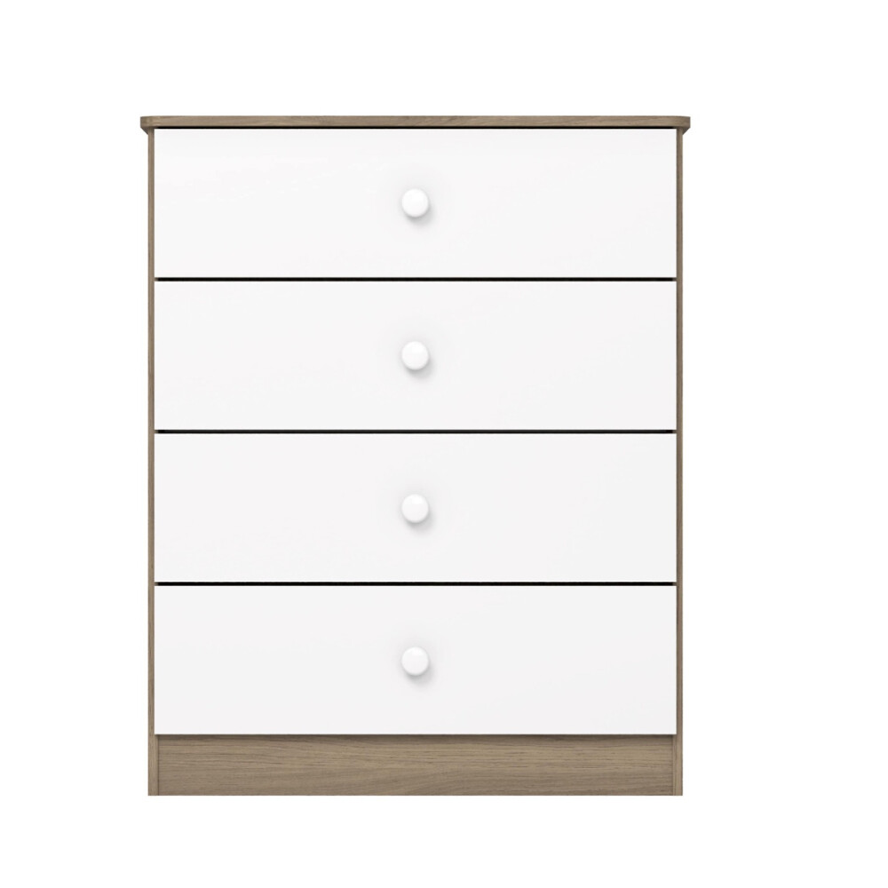 Cómoda Cajonera infantil 4 cajones MARRON