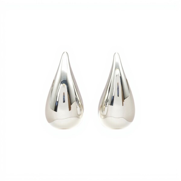 Caravanas Gotas-Plata Inflada-Sin Piedra- CA4035 sinpiedra
