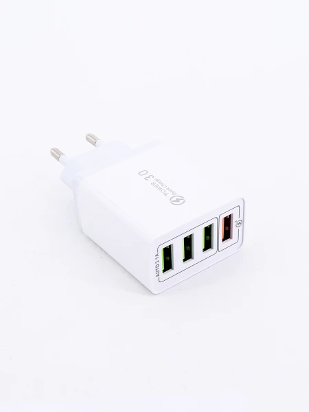 FICHA CARGADOR RAPIDO BLANCO