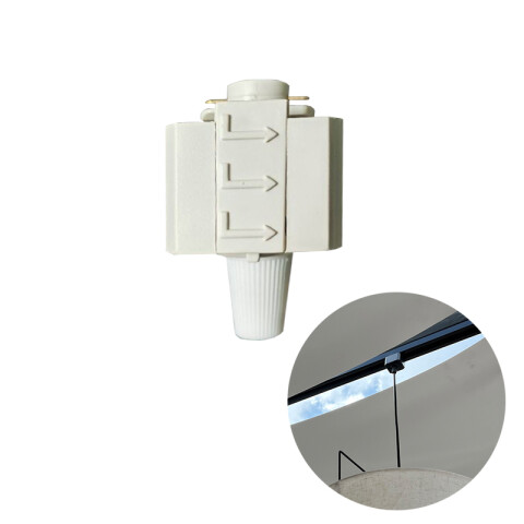 Adaptador de riel blanco en 2 vías para colgante IX4107X
