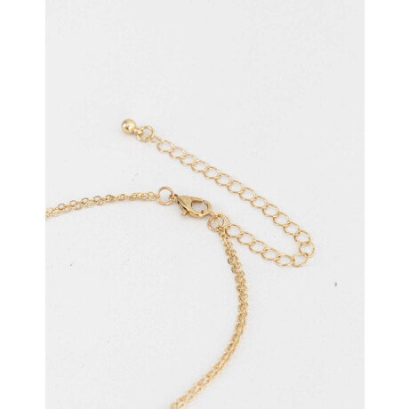 Collar Largo Con Perlas Dorado