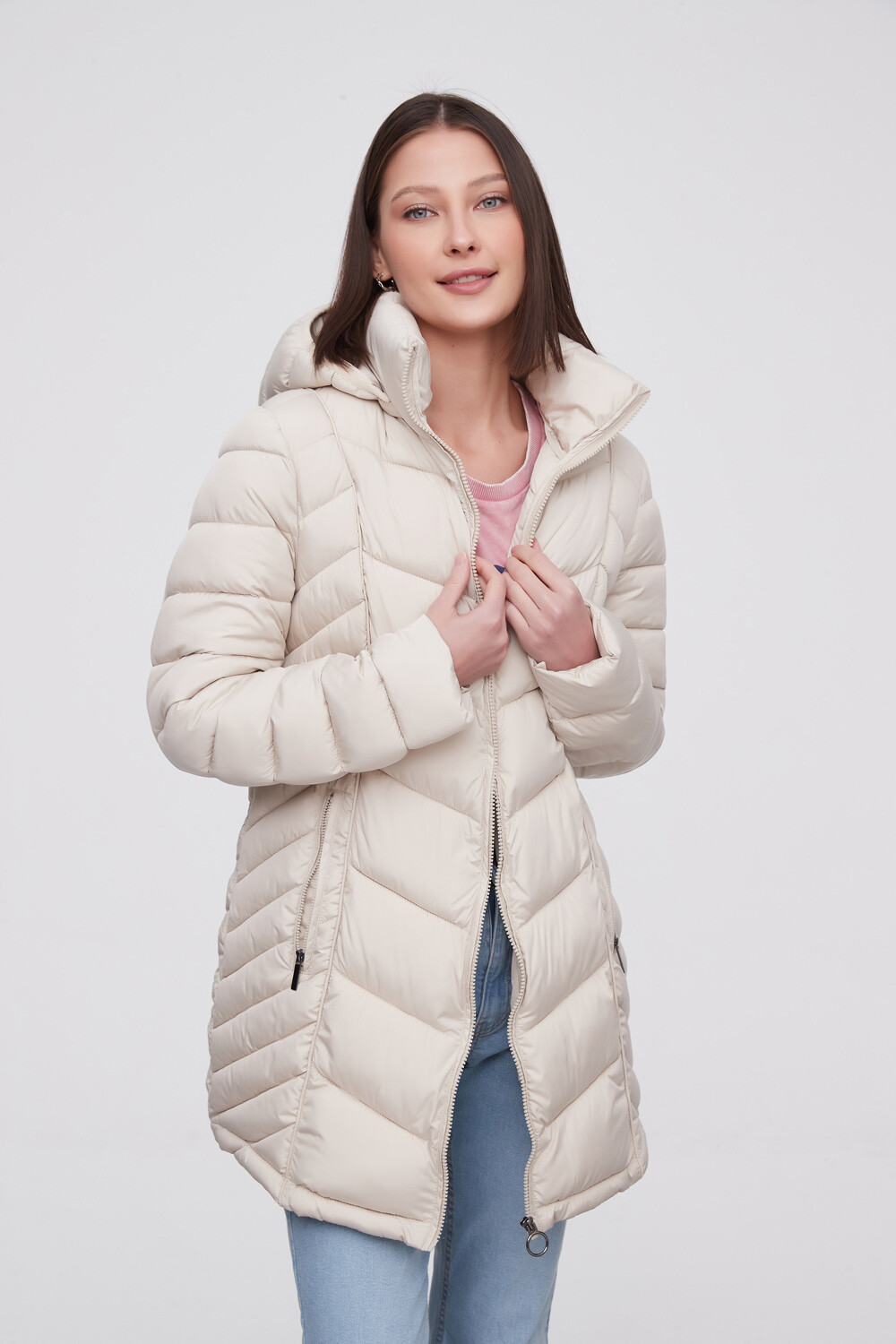 Campera Moshi Beige Claro