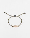 Pulseras Flexibles Lucky charm Pulsera Con Dije De Manito - Dorado