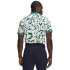 UA ArmourDry Print Rib Polo-WHT WHT-101