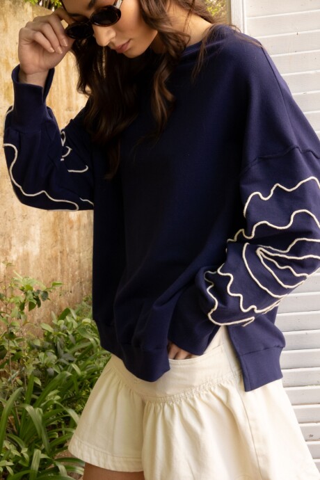 Buzo Blossom Azul