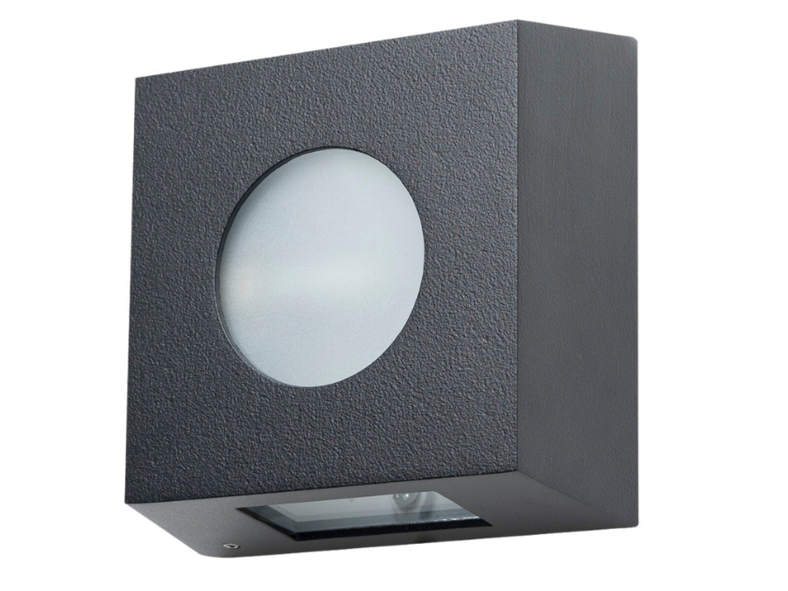 APLIQUE BALIZADOR SLIM VCP G9 VIDRIO Y ALUMINIO NEGRO 
