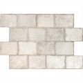 PORCELANATO PARA EXTERIOR <br /> BORGOGNA WHITE COBBLESTONE "A" 44.2X66.4 CM Porcelanato Para Exterior <br /> Borgogna White Cobblestone "a" 44.2x66.4 Cm