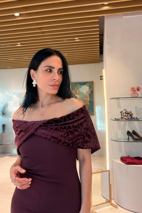 Vestido Erminia Bordeaux