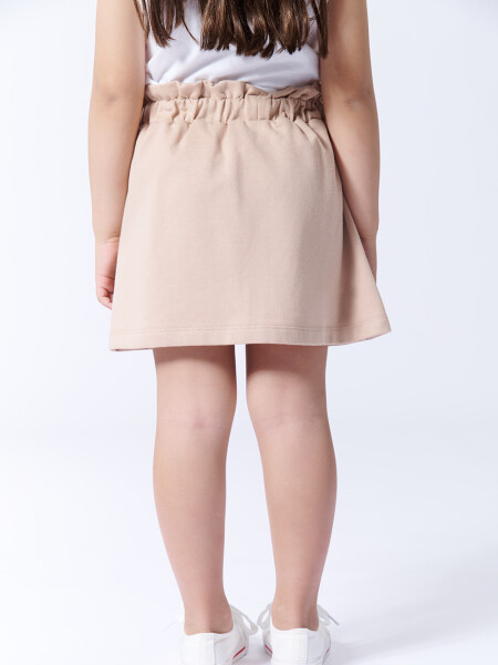Pollera de algodón Beige
