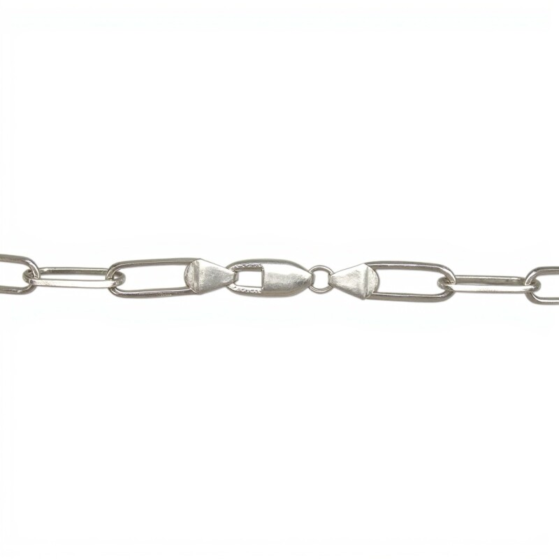 Cadena Force eslabón largo-Plata 925-Sin Piedra-CD3065 sinpiedra