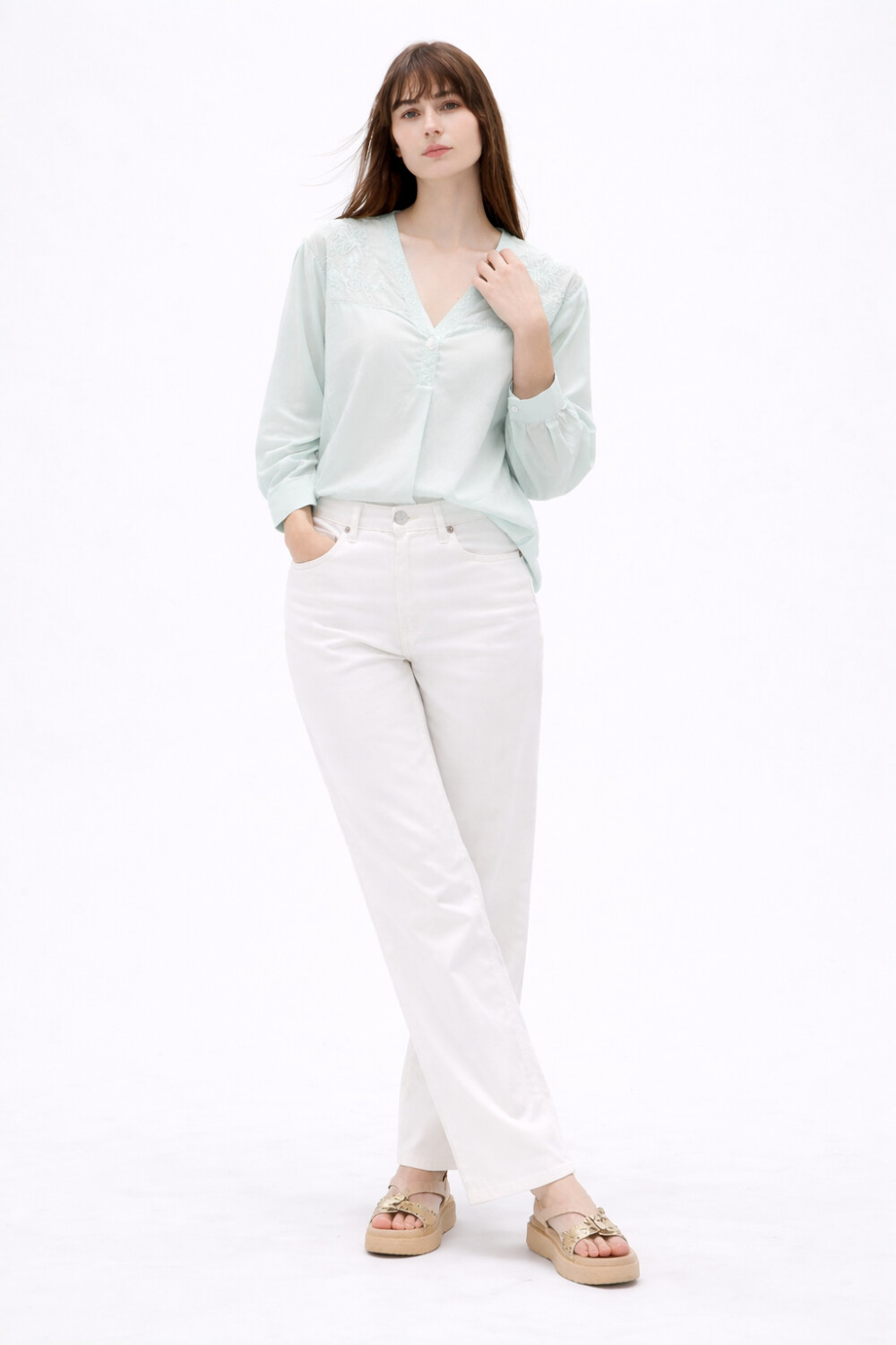 Blusa Tifone Verde Agua