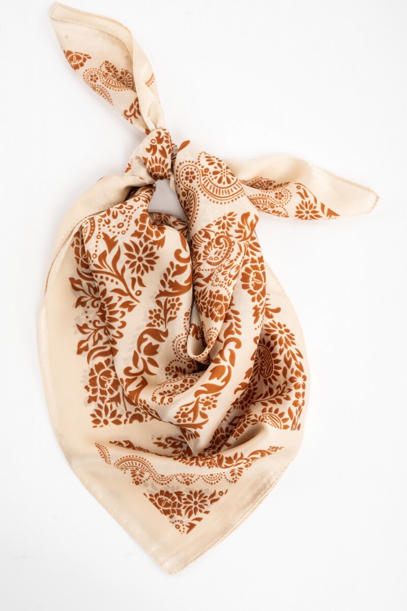Bandana Geométrica Chocolate