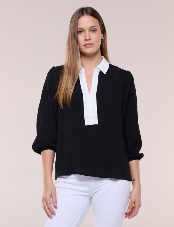 Blusa Vivo En Contraste NEGRO