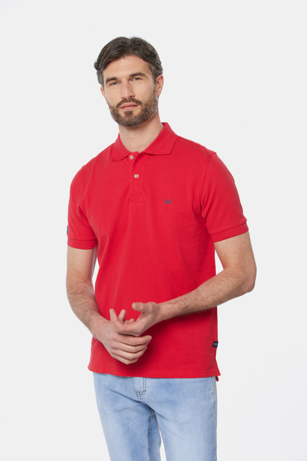 REMERA POLO LISA Rojo