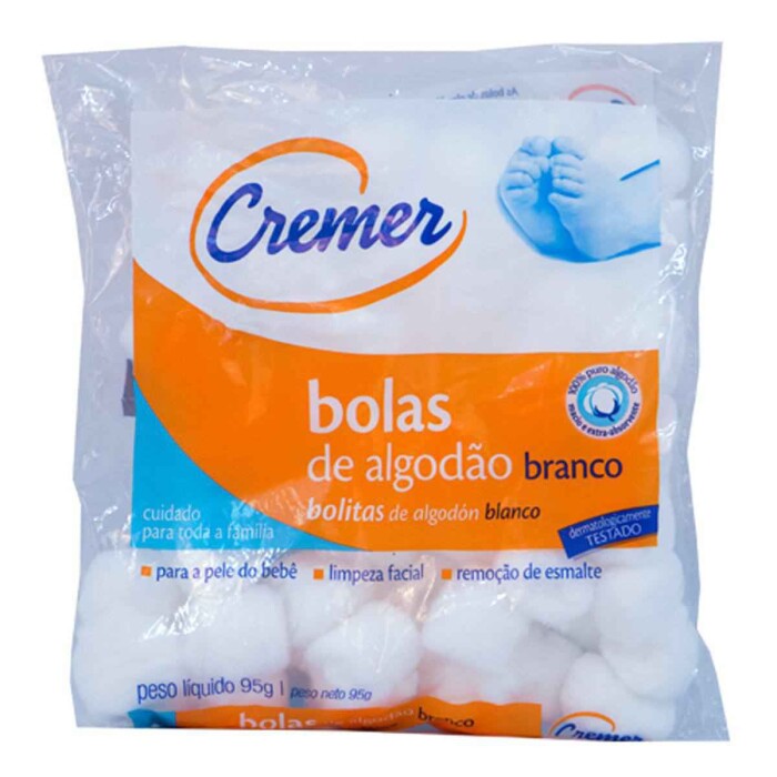 CREMER BOLAS DE ALGODON X 95 GR. 32095 P única