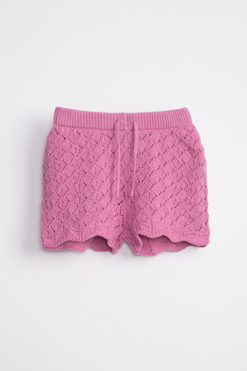 Short Punto Tejido - Fucsia 