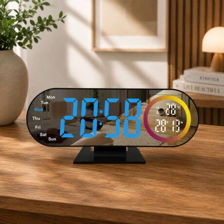 Reloj Despertador Digital LED con Temperatura y Calendario Reloj Despertador Digital LED con Temperatura y Calendario