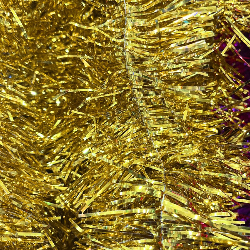 Guirnalda/Boa Navideña Fina Dorado