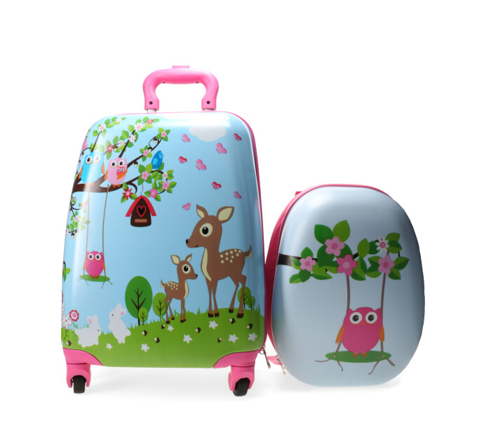 Valija MINI Miss Carol ENJOY Set mochila y valija para niños Rosado
