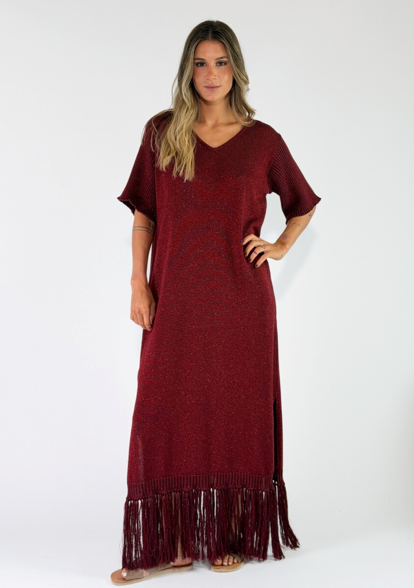 VESTIDO LUNARA - BORDO 