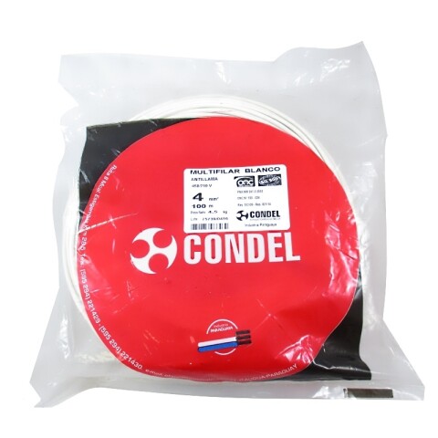 CABLE MULTIFILAR 4,00MM2 BLANCO CONDEL CABLE MULTIFILAR 4,00MM2 BLANCO CONDEL