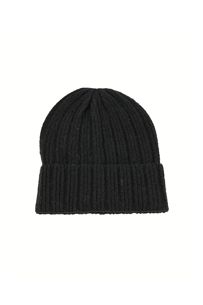 Gorro de pompón Negro