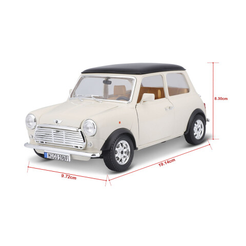 Bburago Escala 1:18 Auto de Colección Mini Cooper 1969