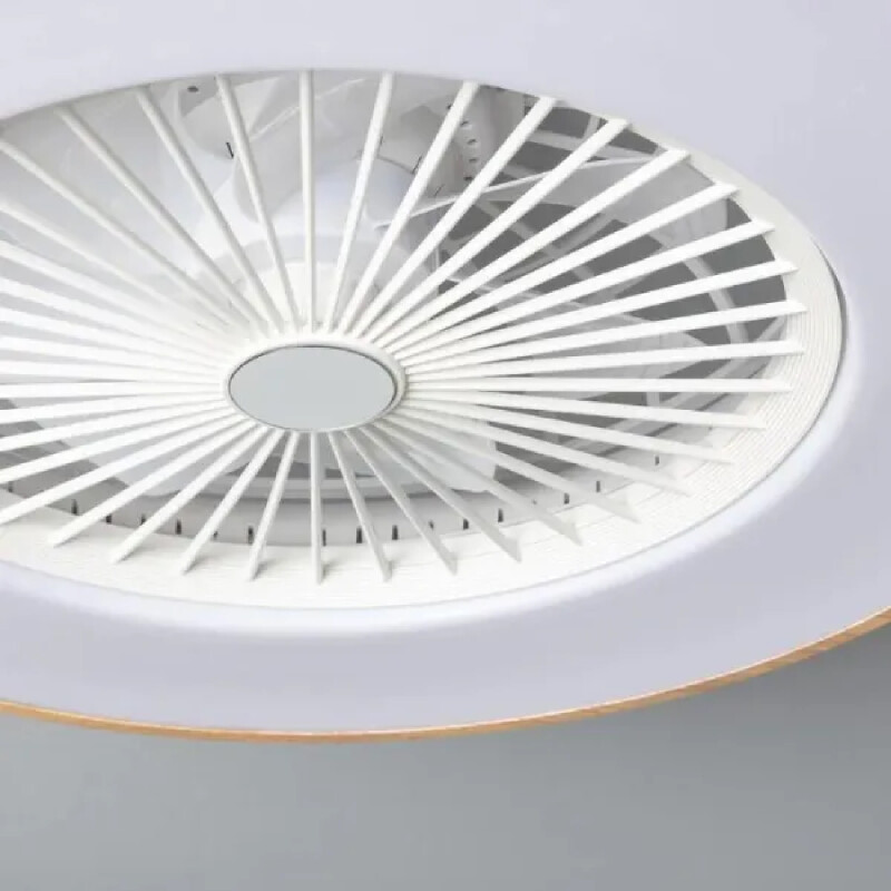 VENTILADOR DE TECHO DETROIT 20W Luminaria LED y Ventilador de Techo con Control Remoto CCT Detroit Wood