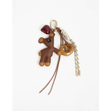 Llavero Y Bag Charm Oso Combinacion Multicolor
