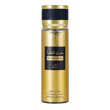 Body Mist/Splash Scenabella Top Confidential Gold 250ml Body Mist/Splash Scenabella Top Confidential Gold 250ml