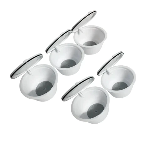 Pack X5 Cápsulas de Café Ecológicas Reutilizables 50ML BLANCO
