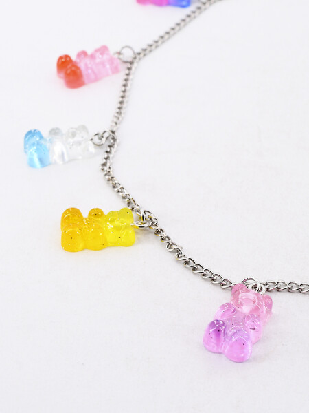 COLLAR BEARS PLATEADO