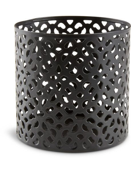 Portavelas ERLAND Ø6xA6cm negro Portavelas ERLAND Ø6xA6cm negro