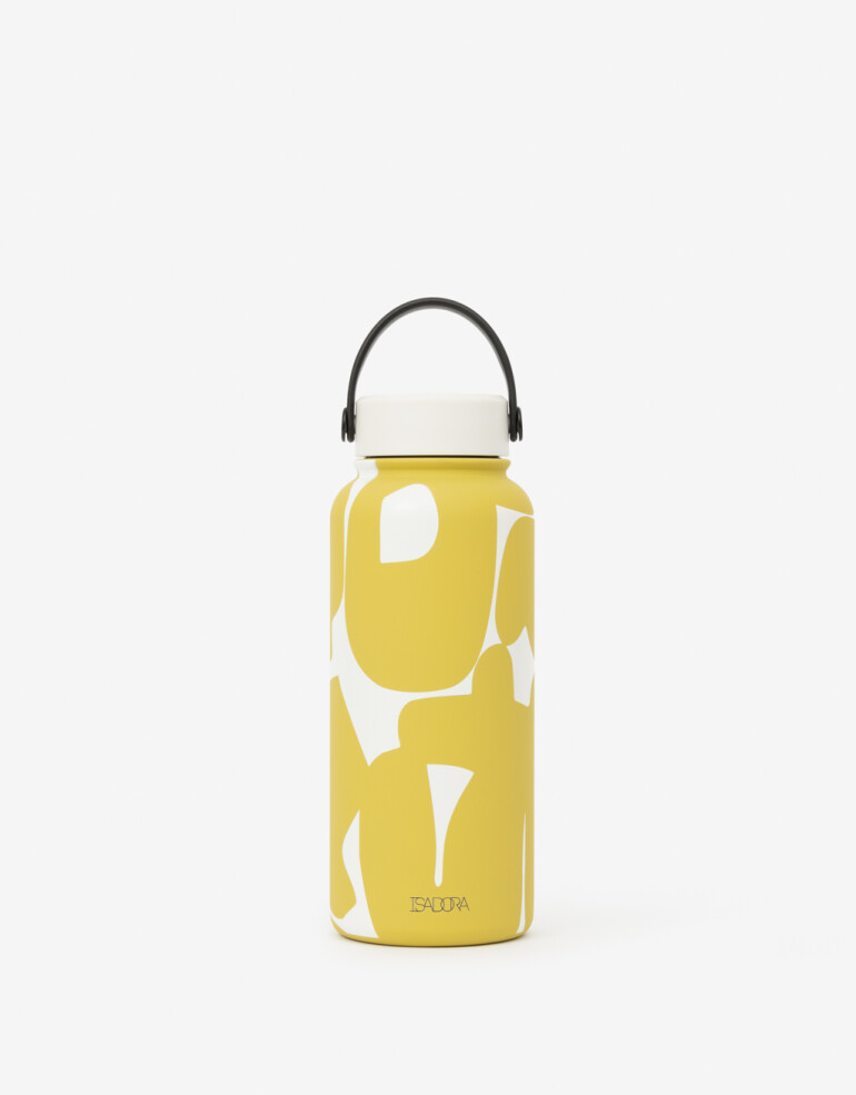 Artículos cocina Botellas Botella Metálica Con Manija - Amarillo Mostaza
