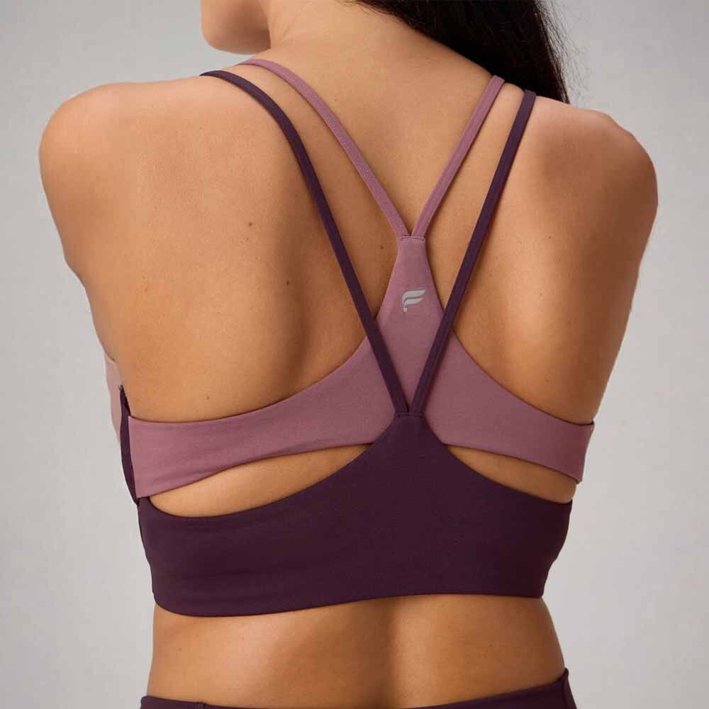 Bra Principal Low Impact Mujer Oxblood/mushroom Mauve
