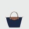 Longchamp - Le Pliage Original Bolso con Asa Superior S Azul