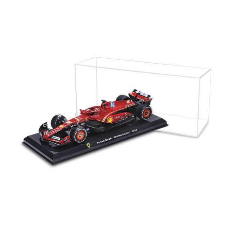 Auto Bburago Formula 1 Ferrari con Exhibidor Escala 1:24 Charles Leclerc