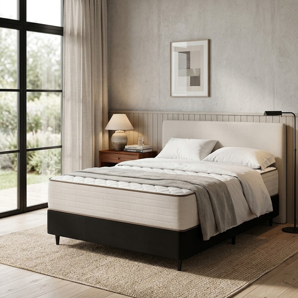 SOMMIER PLAZA Y MEDIA BASE CAMA COLCHÓN DE 100% ESPUMA SOMMIER PLAZA Y MEDIA BASE CAMA COLCHÓN DE 100% ESPUMA