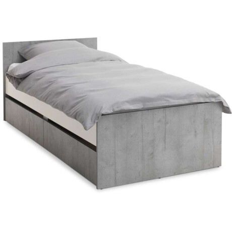 Cama C/Almacenaje 90X200 Billund Bl/Ho