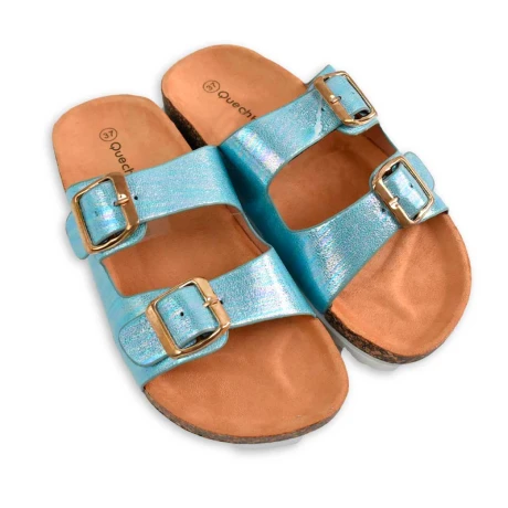 SANDALIA DAMA CUERINA RAINBOW 2 HEBILLAS SANDALIA DAMA CUERINA RAINBOW 2 HEBILLAS