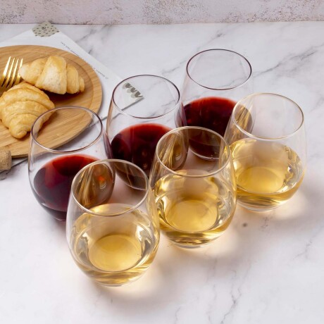 Vaso para Agua Refresco Bebidas Napa en Vidrio 500Ml Glassia Transparente