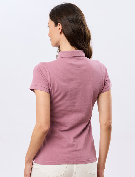REMERA POLO PIQUÉ Rosa Oscuro