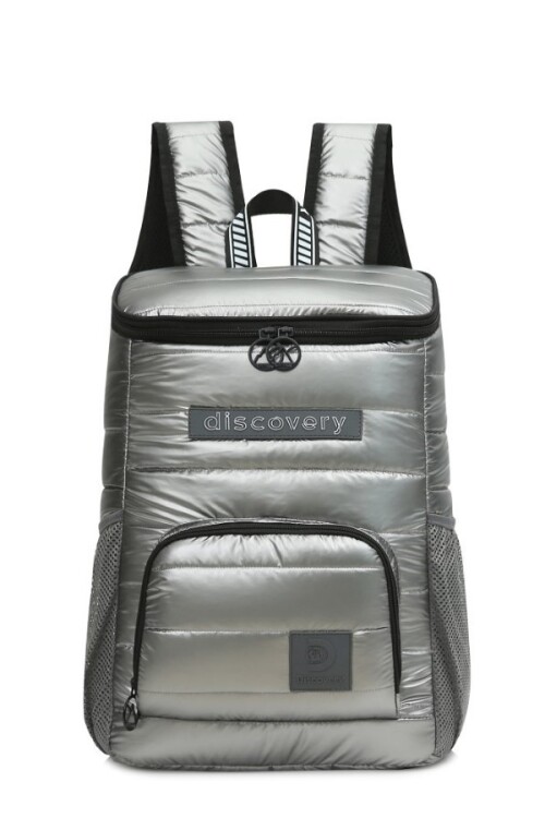 Mochila lonchera térmica puffer Gris